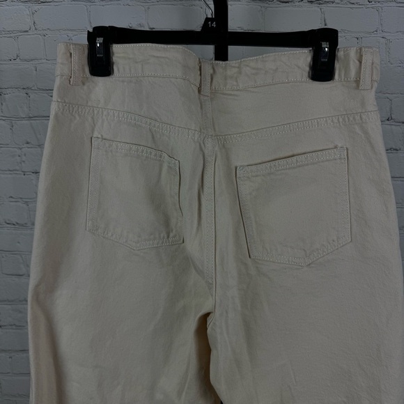 Ganni Extra Wide Leg Cream Color Bluebell Style Jeans Size 40 (8/10) - Picture 7 of 10